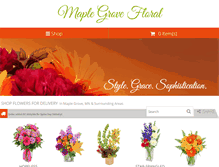 Tablet Screenshot of maplegrovefloral.net